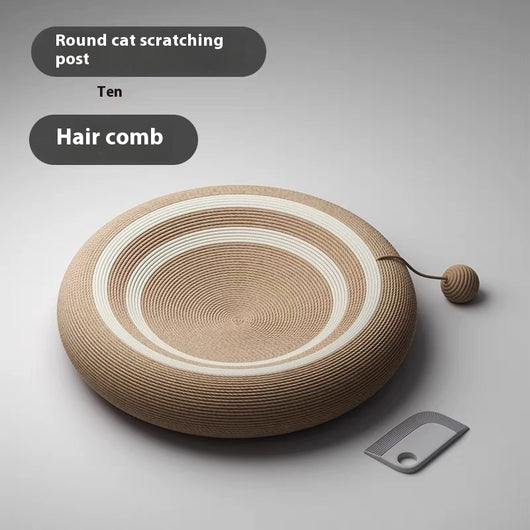 Nido Rascador Gato Integrado Resistente - Tablero Sisal Tejido Rattan Oversized - Image 7