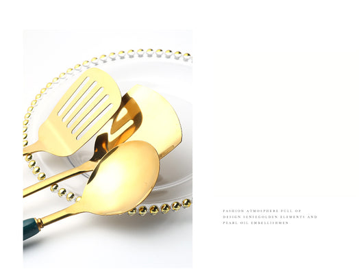 Set de 7 Utensilios de Cocina en Acero Inoxidable y Silicona Premium - Image 7