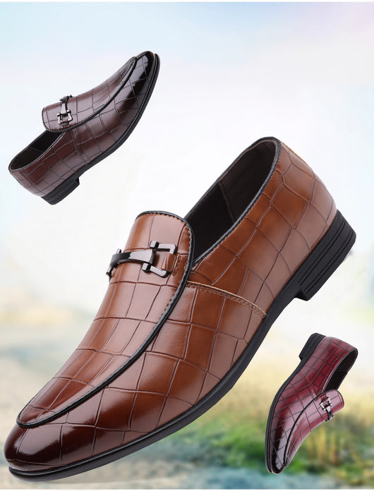 Zapatos de Cuero Ligeros Talla Grande Estilo Cuadros Lujo Premium - Image 16