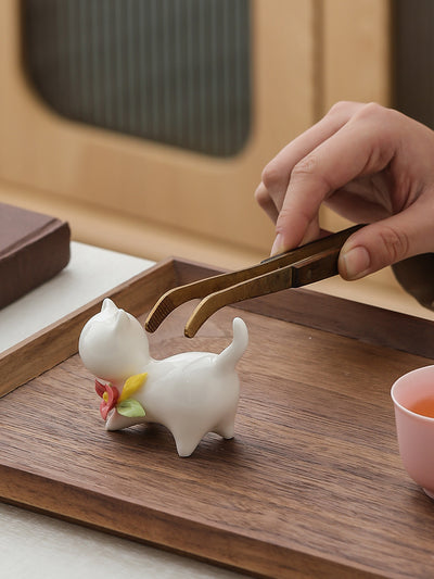 Juego de Ceremonia de Té Felino en Cerámica - Image 26