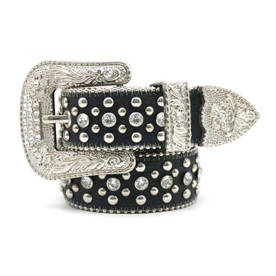 Cinturón de Hombre con Remaches y Strass - Estilo Personalidad - Image 2