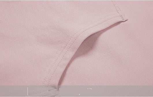 Sudadera Hoodie Oversize de Color Liso con Hombros Caídos - Image 21