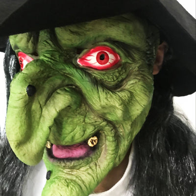 Máscara de Grimace Halloween con Cabello Largo - Image 7