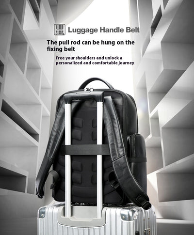 Mochila Ejecutiva de Cuero para Hombre con Gran Capacidad - Image 13