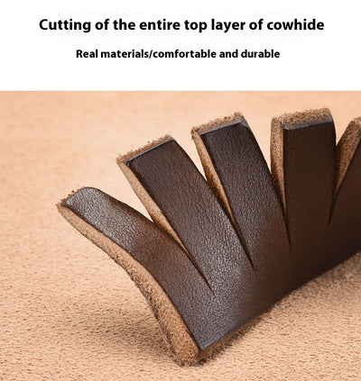 Cinturón de Cuero para Hombre con Hebilla de Pasador - Image 9