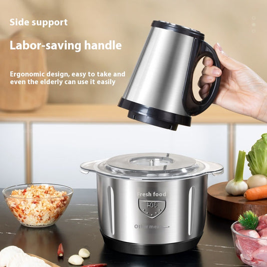 Moledor de Carne Automático Acero Inoxidable para Cocina