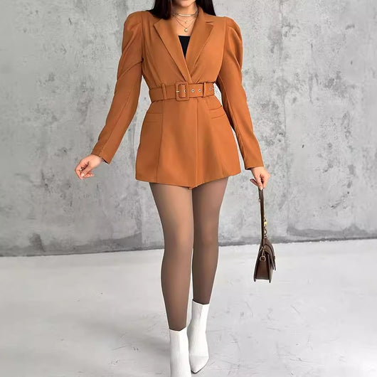 Jumpsuit Elegante con Mangas Princesa y Cinturón para Mujer - Image 5