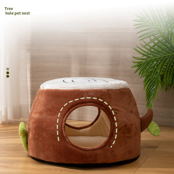 Nido Transformable para Gatos 4 Estaciones - Árbol Gato Doble Uso con Puerta