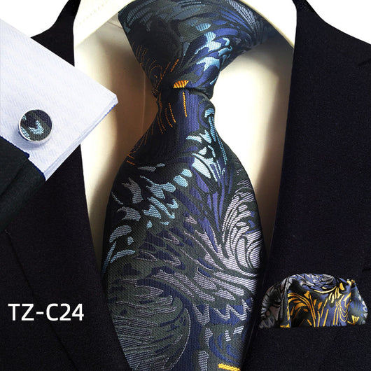 Traje de Tres Piezas Elegante para Hombre con Corbata, Pañuelo y Puños - Image 25