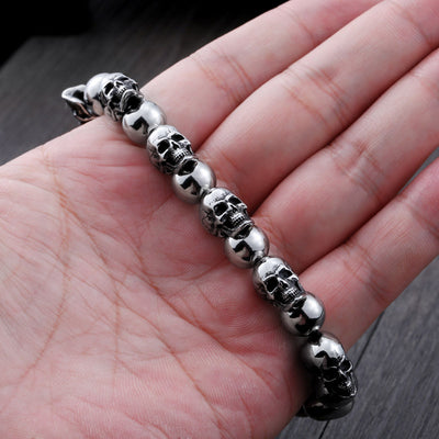 Pulsera de Calavera Titanio para Hombre - Diseño Minimalista - Image 8
