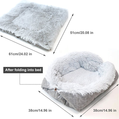 Cama de Terciopelo para Gatos Coreana Premium - Image 21