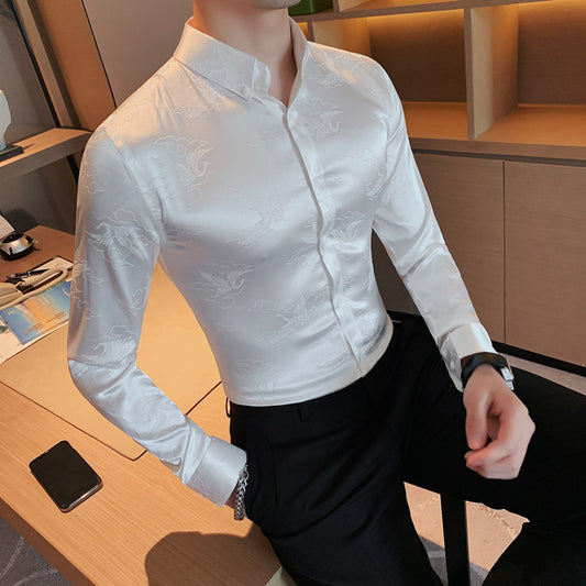 Camisa Manga Larga para Hombre Primavera - Tela Suave Premium