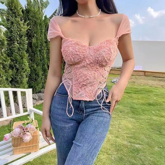 Top Encaje con Tirantes Finos - Slip Elegante para Usar Visible - Image 2