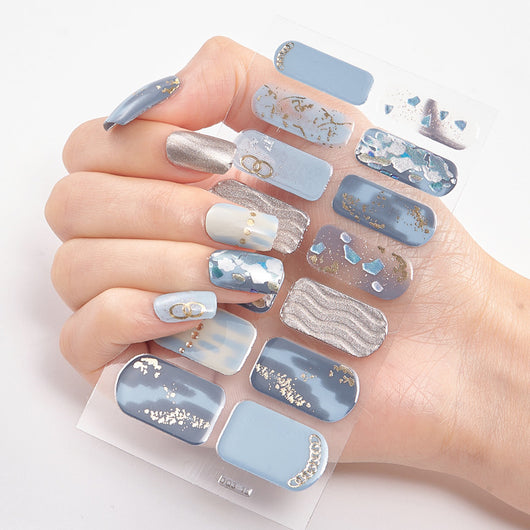 Uñas Adhesivas 3D con Efecto Láser y Bronceado - Diseño Premium - Image 28