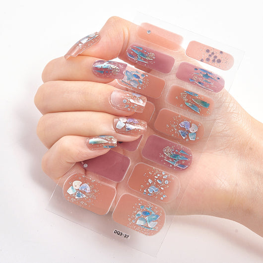 Uñas Adhesivas 3D con Efecto Láser y Bronceado - Diseño Premium - Image 39