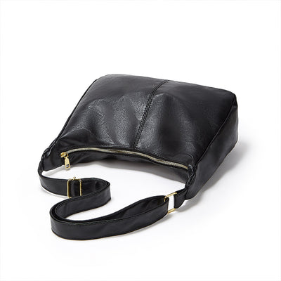 Bolso Tote Retro de Gran Capacidad en Colores Sólidos para Mujer - Image 5