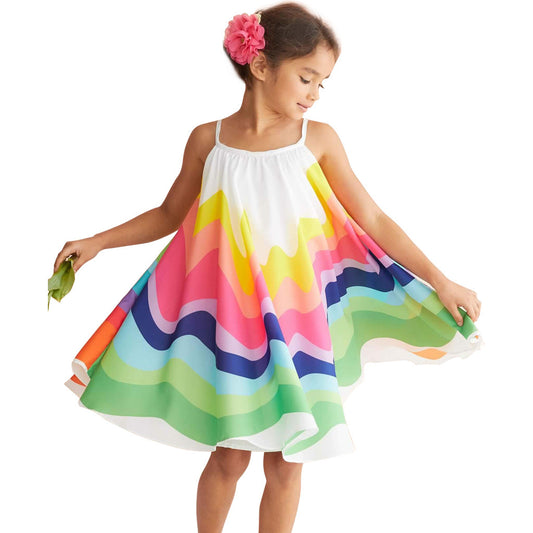 Vestido Princesa Estilo Occidental con Tirantes para Niña