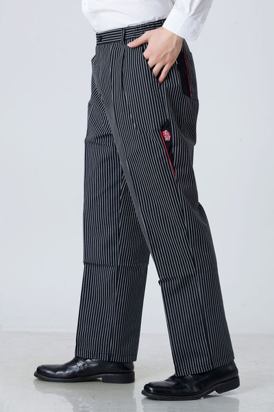 Pantalones Negros con Rayas y Stretch Total - Image 7
