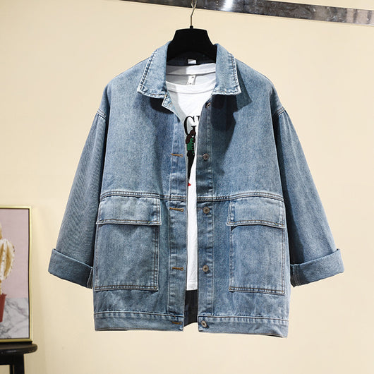 Blusa Holgada Estilo Coreano Boyfriend Retro Harajuku para Estudiantes - Image 9
