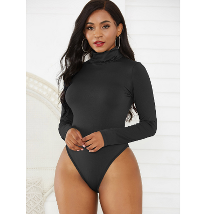 Jumpsuit Invierno Mujer 12 Colores Cuello Alto Manga Larga Ajustado - Image 14