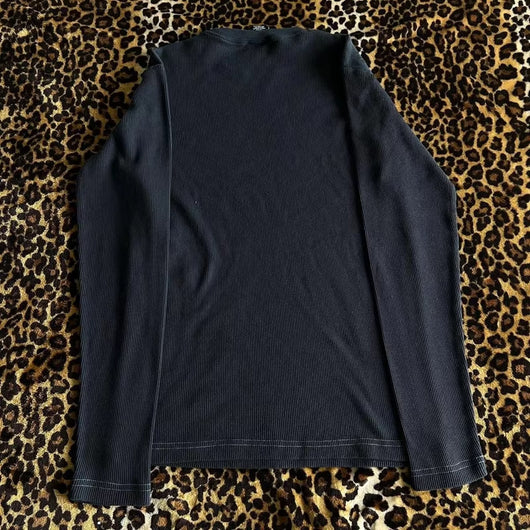 Sudadera Cuello Redondo Manga Larga Estilo Urbano Dark con Estampado - Image 7