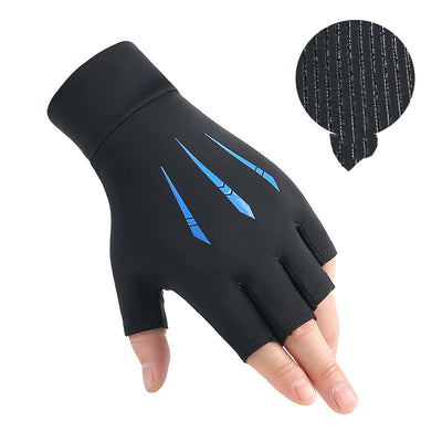 Guantes Protectores Ice Silk Medio Dedo para Hombre Verano Transpirables Secado Rápido - Image 2