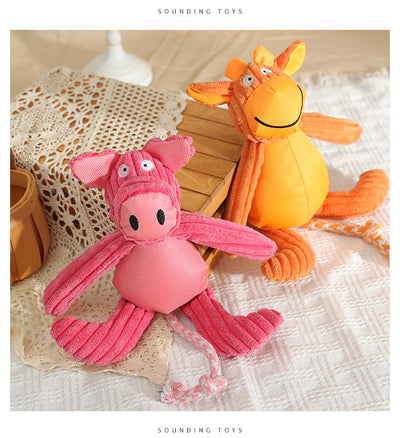 Juguetes de Peluche Sonoros para Perros - Animales de Granja Resistentes a Mordidas - Image 14