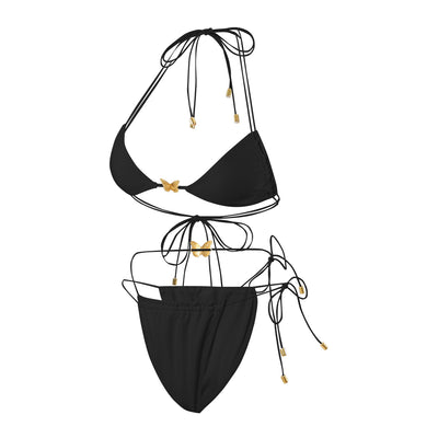 Traje de Baño Triangular con Cordón Elástico y Diseño Mariposa para Mujer - Image 13