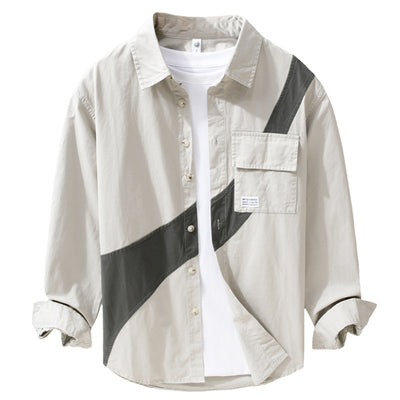 Camisa de Manga Larga Estilo Tooling con Costuras Decorativas para Hombre - Image 11