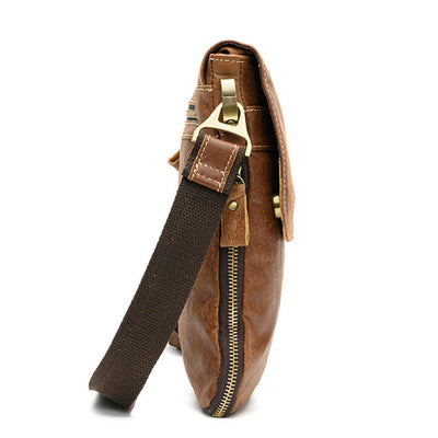 Bolsa Casual de Cuero Genuino para Hombre - Bandolera First Layer - Image 17