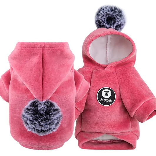 Abrigo Polar con Capucha para Perros y Gatos - Pijama de Invierno para Mascotas Pequeñas - Image 20