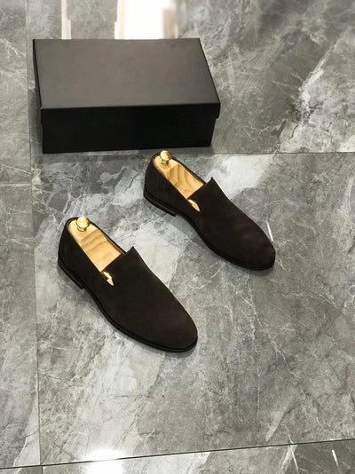 Zapatos de Ante para Hombre Punta Aguda Estilo Británico Versátil - Image 22