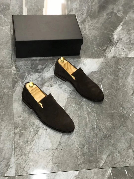 Zapatos de Ante para Hombre Punta Aguda Estilo Británico Versátil - Image 22