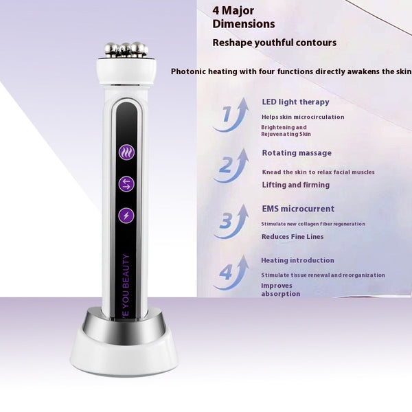 Rodillo Masajeador Facial y Corporal con Rotación Automática