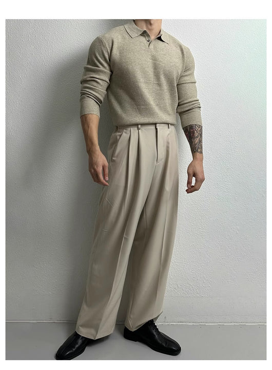 Suéter Ejecutivo Slim Fit Estilo Británico para Hombre - Image 27