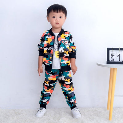 Conjunto Deportivo Infantil de Terciopelo para Primavera y Otoño - Image 9