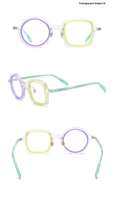 Lentes Ópticos Irregulares de Moda - Marco Tipo Placa - Image 17