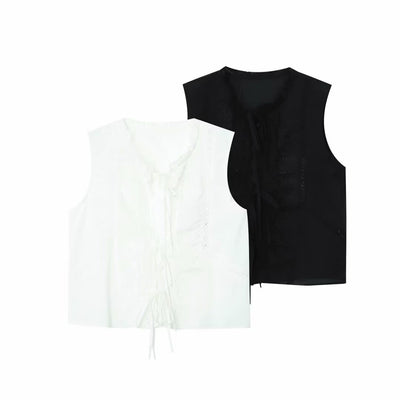 Blusa Sin Mangas Elegante Diseño Europeo Versátil - Image 17