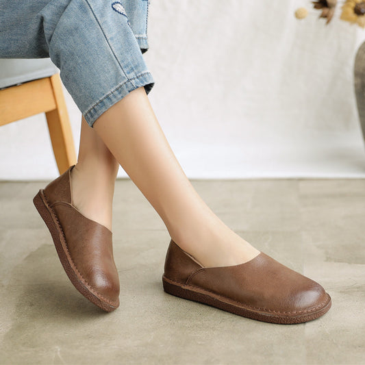 Zapatos de Cuero Genuino para Mujer Estilo Retro - Image 2
