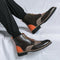 Botas Brogue de Cuero Vintage Estilo Británico para Hombre