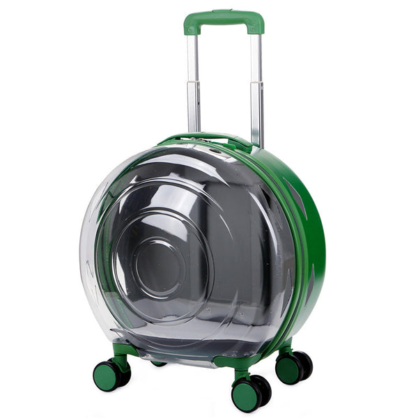 Carrito Transportín para Gatos con Bolsa Transparente Portátil