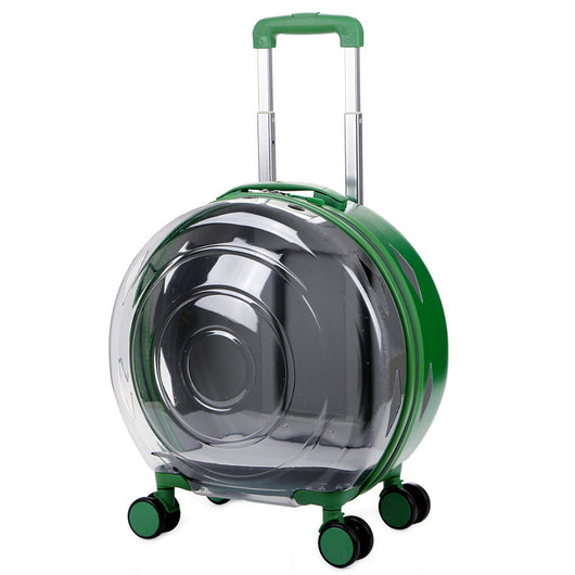 Carrito Transportín para Gatos con Bolsa Transparente Portátil
