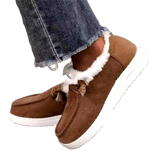 Zapatos Planos de Algodón Cálidos para Mujer - Image 8
