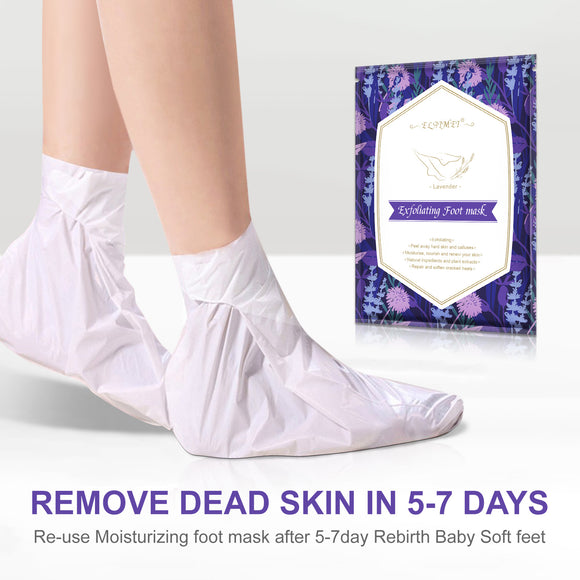 Mascarilla Exfoliante para Pies - Crema Removedora de Piel Muerta con Efecto Blanqueador