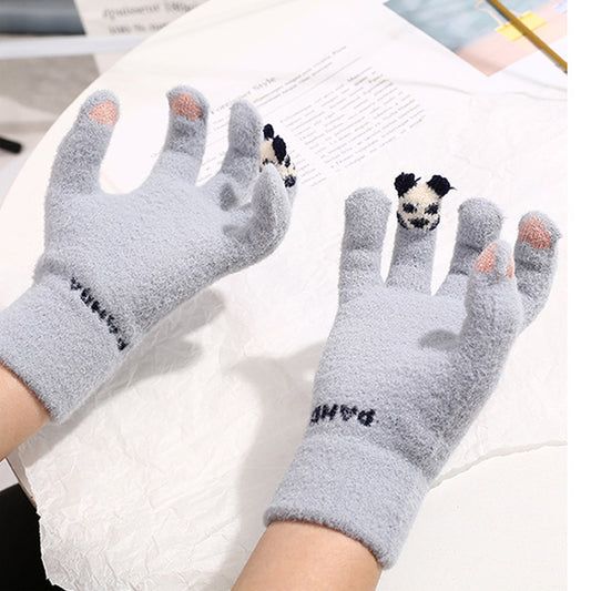 Guantes de Invierno para Mujer con Pantalla Táctil - Lana Sintética Gruesa y Calidez