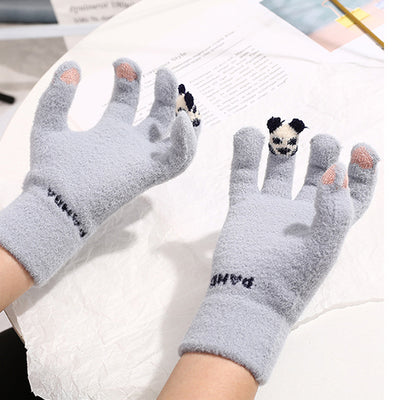 Guantes de Invierno para Mujer con Pantalla Táctil - Lana Sintética Gruesa y Calidez