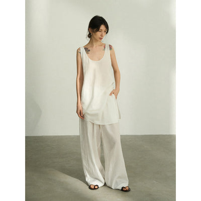 Pantalones Casuales Tencel Efecto Piedra con Cintura Elástica - Image 5