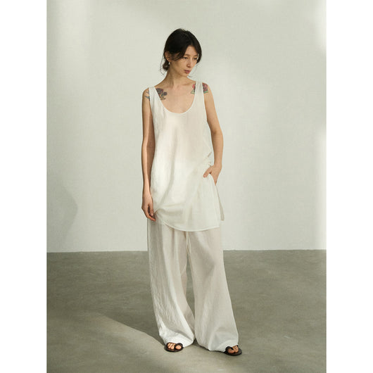 Pantalones Casuales Tencel Efecto Piedra con Cintura Elástica - Image 5