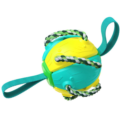 Pelota Voladora con Cuerdas para Perros - Juguete Interactivo de Tracción - Image 11