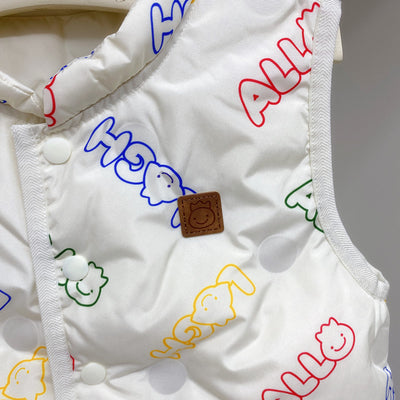 Chaleco Acolchado Infantil con Letras Estampadas - Image 9